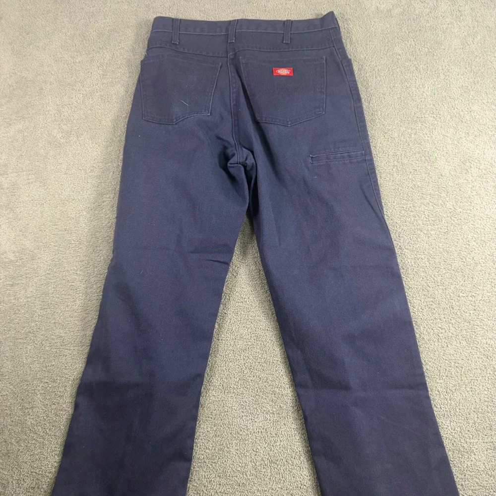 Dickies Mens Navy Blue Carpenter Utility Work Pants C798DN Straight Leg 32 UL